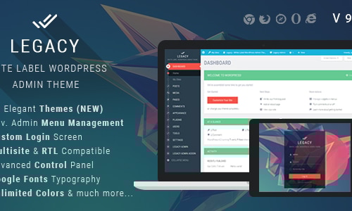 Legacy v9.7 - 白标 WordPress 后台管理主题
