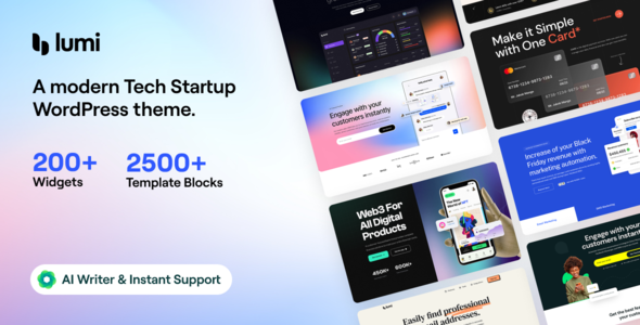 Lumi v3.0.0 - 科技创业 WordPress 主题