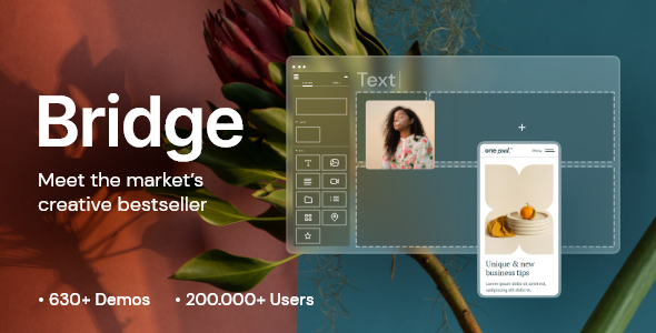 Bridge v30.8.2 - 创意多用途WordPress WooCommerce 主题 适用于一般商业网站、企业网站、跨境电商独立站商城模板时尚电子产品、数码产品、时装店、家具店、装饰品、手表、化妆品、运动鞋子、家居产品行业购物网站模板