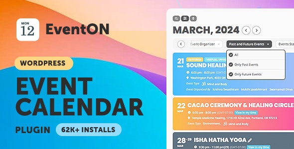 EventON v4.7.3 - WordPress 虚拟事件日历插件