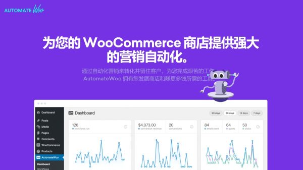 AutomateWoo v6.1.1 WooCommerce 营销自动化 WordPres 电子邮件营销自动化插件 跨境电商市场独立站营销应用工具