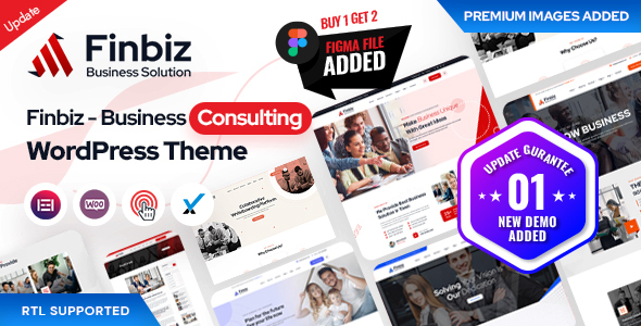 Finbiz v2.1.2 咨询业务 商业咨询WordPress 主题 商业咨询服务、商业顾问、金融类网站模板