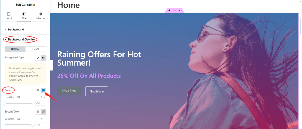 如何在 Elementor 中使用背景叠加进行网页设计-7 如何在 Elementor 中使用背景叠加进行网页设计-7