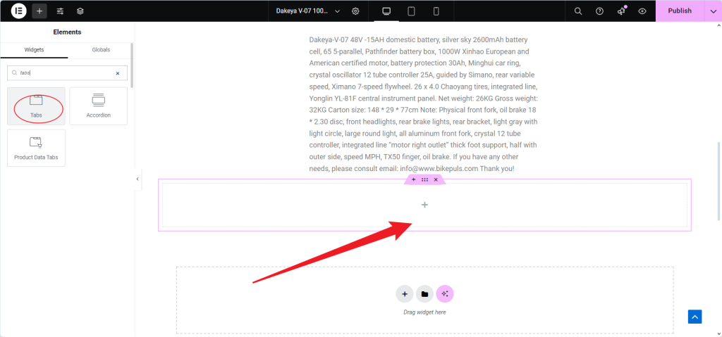使用 Elementor Pro 中的自定义选项卡增强 WooCommerce 产品页面：分步指南-5