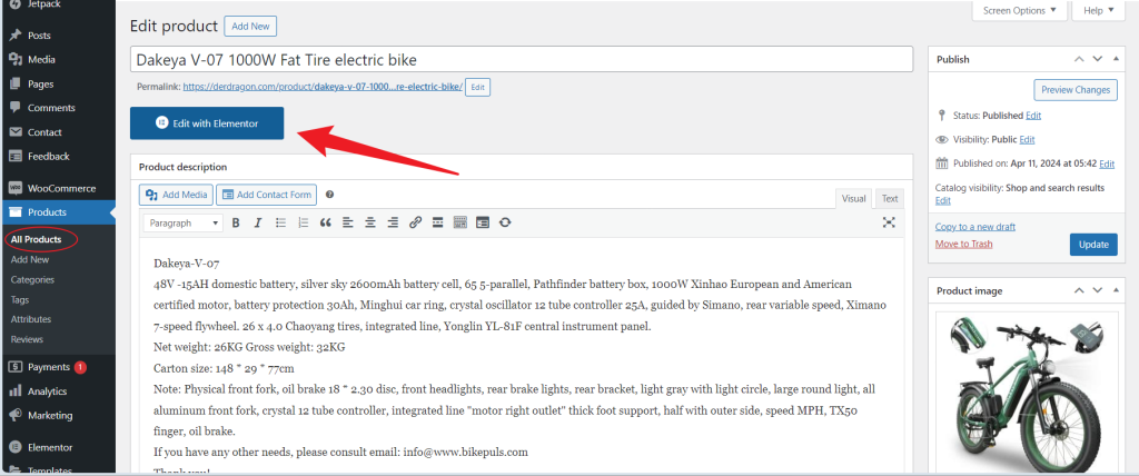 使用 Elementor Pro 中的自定义选项卡增强 WooCommerce 产品页面：分步指南-3
