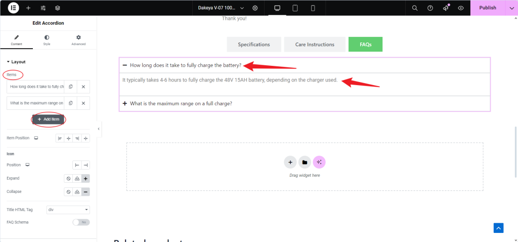 使用 Elementor Pro 中的自定义选项卡增强 WooCommerce 产品页面：分步指南-9